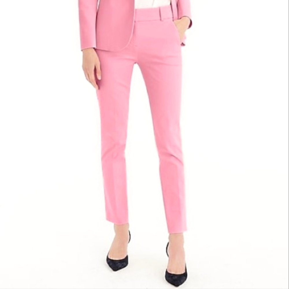 J. Crew Bright Pink Ankle Pants size 8 Tall